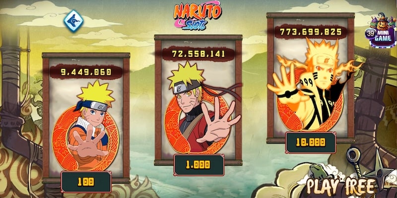 3 điểm đáng chú ý của tựa game Naruto slots 789Club