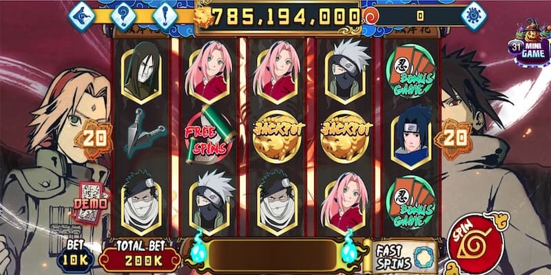 Hướng dẫn cách chơi mới mẻ, độc đáo của Naruto slots 789Club